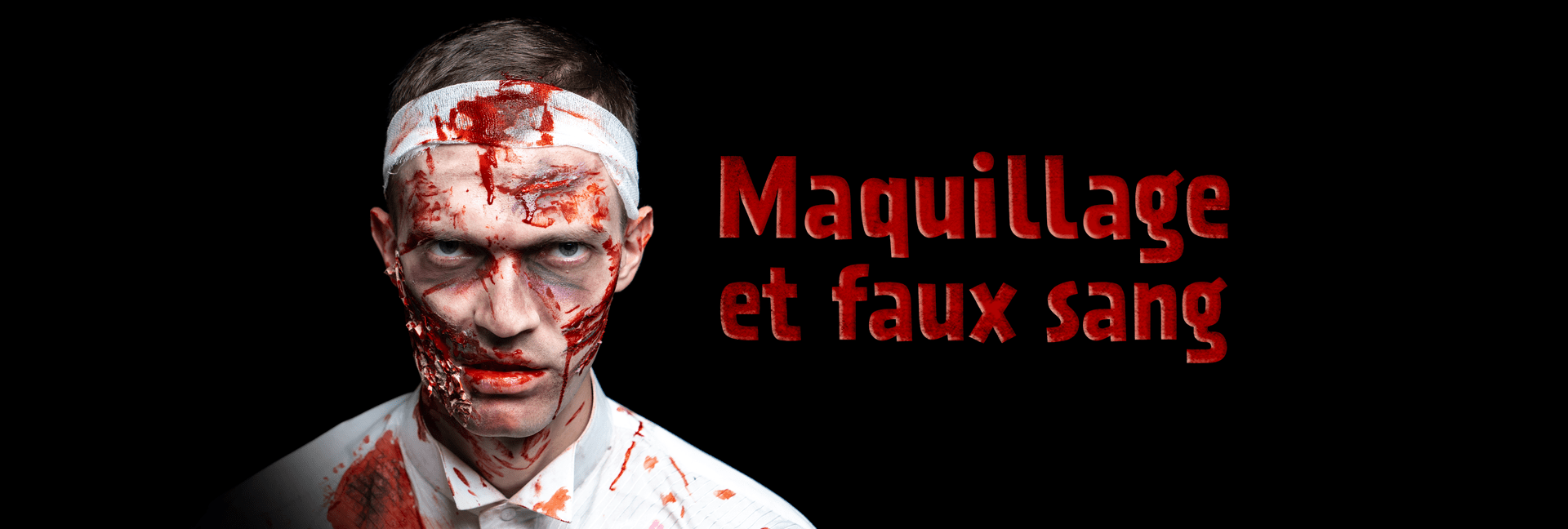 Maquillage et sang