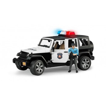 Jeep Wrangler Rubicon Unlimited Polizeifahrzeug mit Polizist und Ausstattung