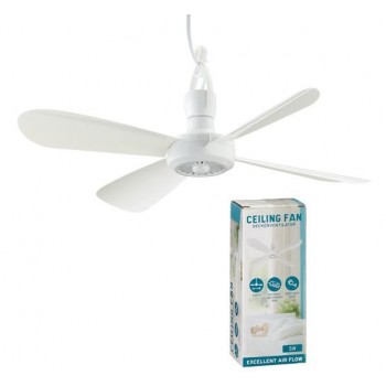 Mobiler Deckenventilator 40cm inkl. Haken, Kabellänge 220cm