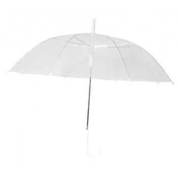 Regenschirm weiss transparent 81x97 cm