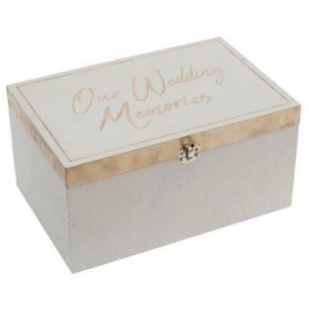 Aufbewahrungsbox Hochzeit 30x20x15cm Our Wedding Memories Englisch Text