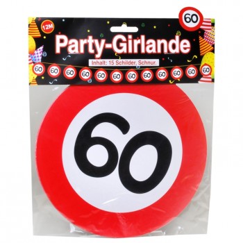 Partygirlande 60 Jahre, 12 m