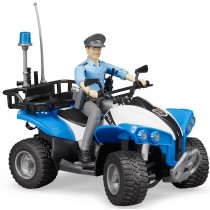 Polizei-Quad mit Polizist und Ausstattung