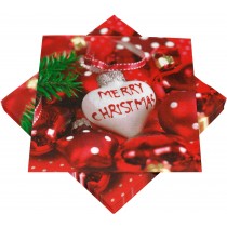 Servietten Weihnachten Merry Christmas, 33x33cm