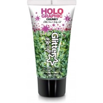 Glitter Gel 50ml Face & Body Green Envy Makeup glitzernd