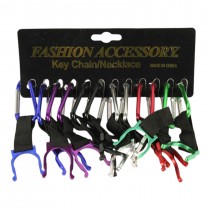 Karabiner mit Flaschenhalter an Schlüsselanh. div. Farben