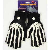 Skelett Handschuhe mit LED
