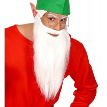 Weisser langer Bart mit Schnauz