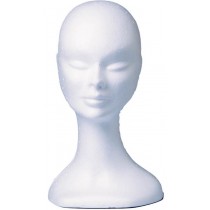 Styroporkopf weiss