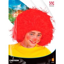 Perücke Cartoon rot