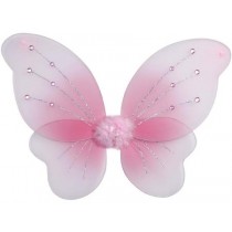 Flügel pink mit Glitter