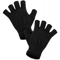 Fingerlose Handschuhe onesize schwarz