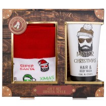 Badeset HIPSTER STYLE XMAS Hair & Body 100ml Wash&Socken one size in Geschenkbox