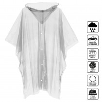Regenponcho Mantel mit Knopf- leiste