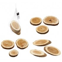Holzscheiben im Netz diverse grössen 150gr 5-12cm