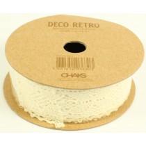 Elfenbeinfarbenes Spitzenband