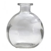 Glas Vase rund 12.5x14.5cm transparent