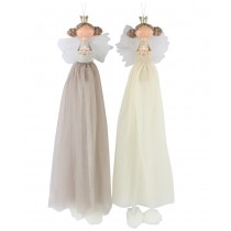 Engel Fairy 2 sort. zum Aufhängen 16x16x71  cm