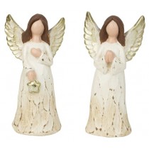 Engel ohne Gesicht Keramik 2xsort. 15cm