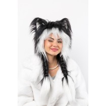 Plüsch Mütze struppige Katze