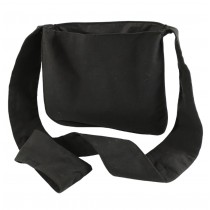 Wurfbeutel / Konfettitasche schwarz Stoff 30x27x9 cm