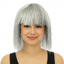 Perücke Disco silber