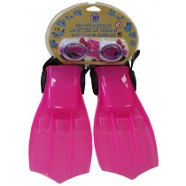 Schwimmbrille Katze für Kinder mit Flossen