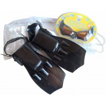 Schwimmbrille für Kinder Fledermaus mit Flossen