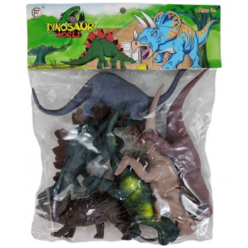Set de dinosaures PVC 6pcs chacun environ 20 cm