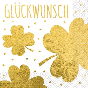 Serviettes Glückwunsch 16 pcs. 33 x 33 cm