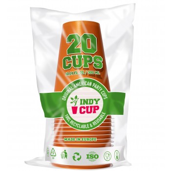 Gobelet Orange Cups 300ml, 20pcs