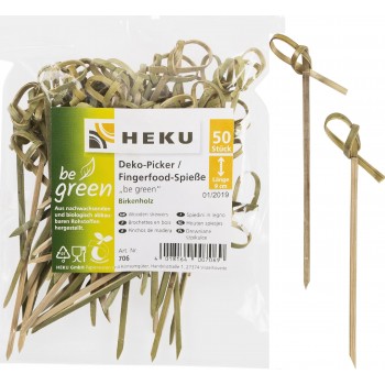 Set de Bâtonnets 50 pièce be green, 9 cm