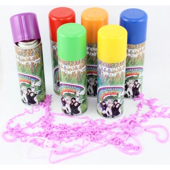 Spray serpentin 83 ml 83ml, 6 couleurs ass. en carton
