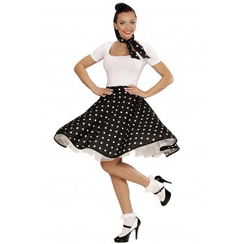 Années 50 Mini-jupe noir