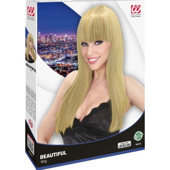 Perruque blonde avec cheveux longs