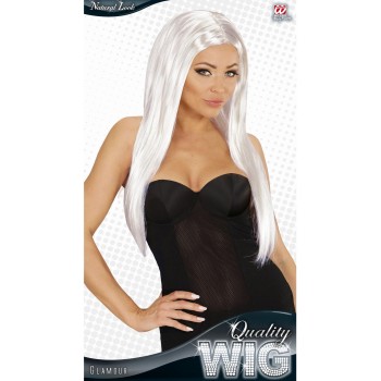 Perruque glamour blanc