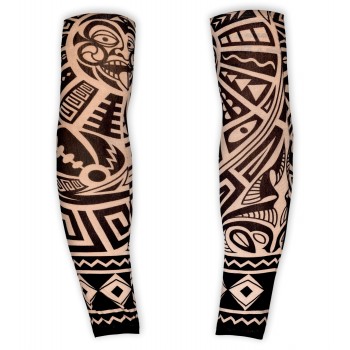 Paire de manches tatouees tribales