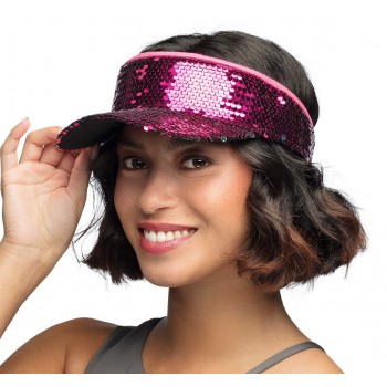 Visière fuchsia Disco