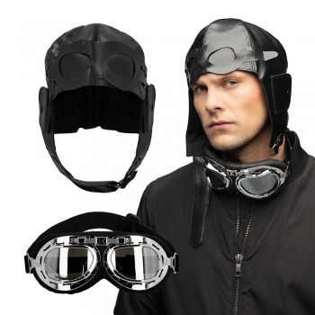 Set Pillot casquette et lunettes