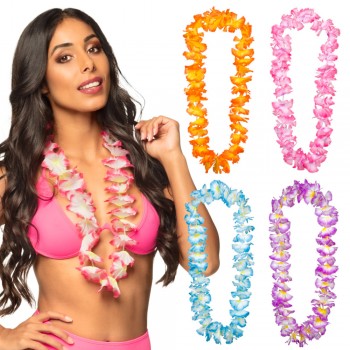Collier hawaiien 4 ass.
