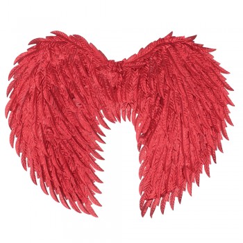 Ailes d'ange glam rouge 55x50 cm