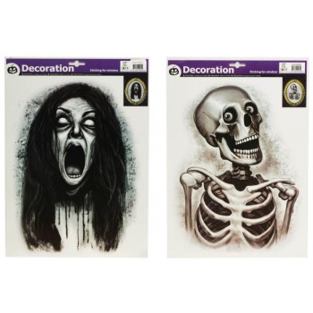 Thermostatique Halloween 29x40cm 2 ass.