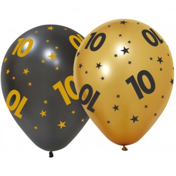 Ballons en caoutchouc celebrations 10, 6 pcs