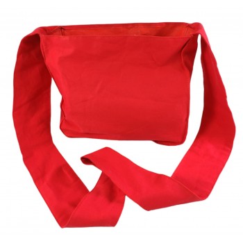 Sac en tissu rouge pour le carneval, 30x27x9 cm