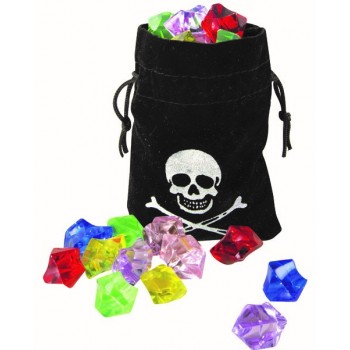 Sachet de pirate avec gemmes
