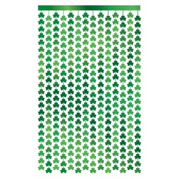 Rideau à franges Trèfle St. Patrick's day 1x2 m