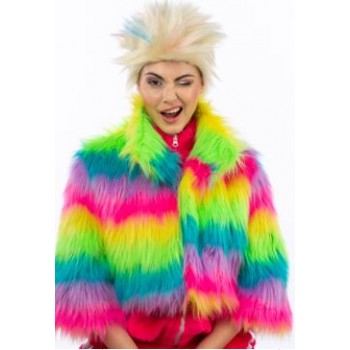 Veste fausse fourrure