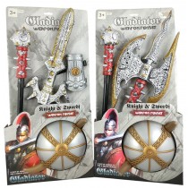 Set de jeu Guerrier avec casque 2 ass.