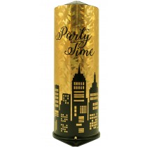 Bombe de table 22 cm Partytime holographique or