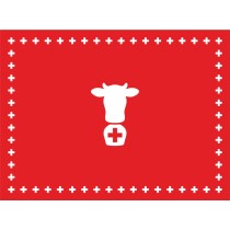 Set de table Suisse avec motif vache